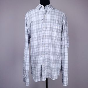 FAHERTY gray men's Everyday Plaid Slim Fit shirt